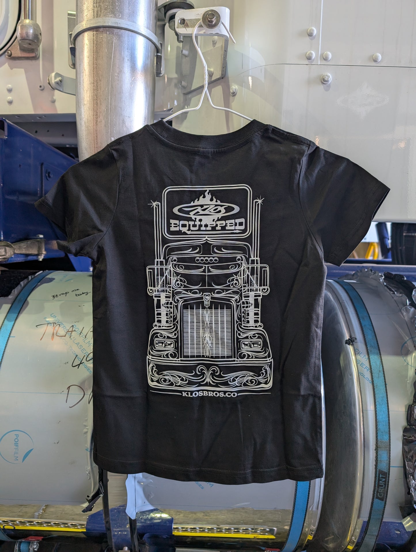 Kids Pinstripe - White T-shirt