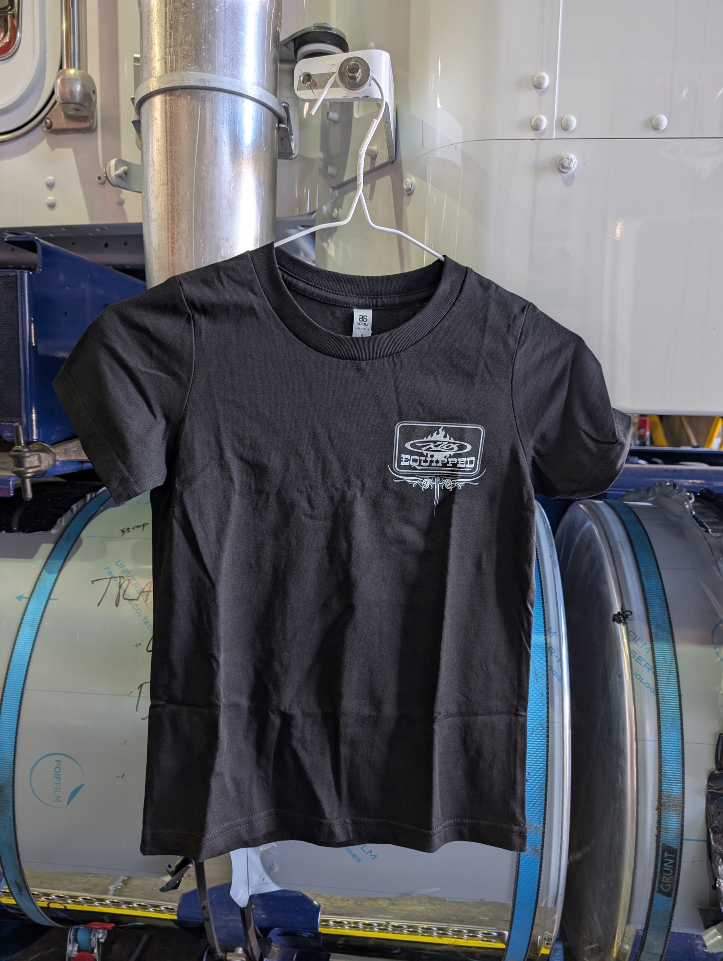 Kids Pinstripe - White T-shirt