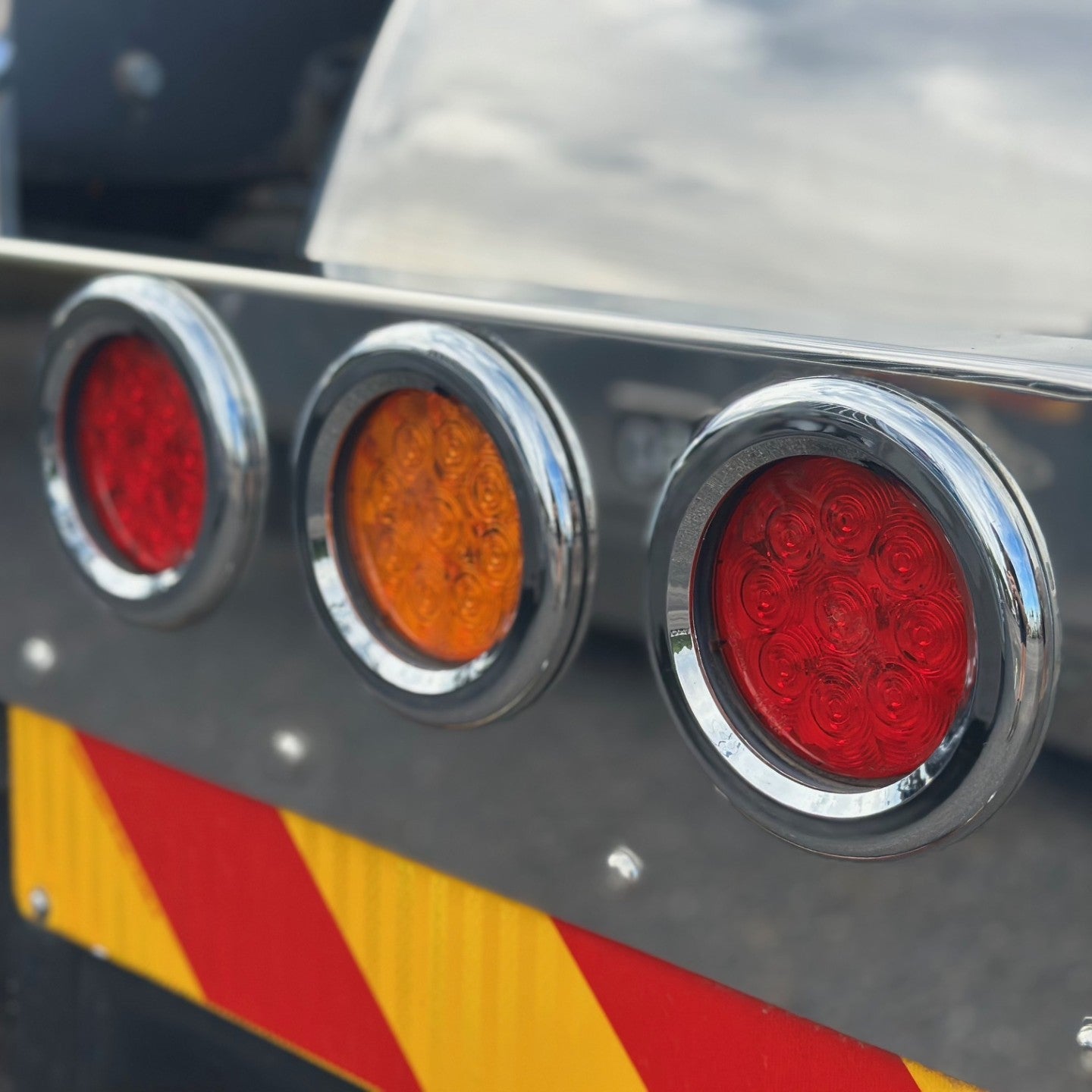 Bezel - 4" Chrome Twist-On