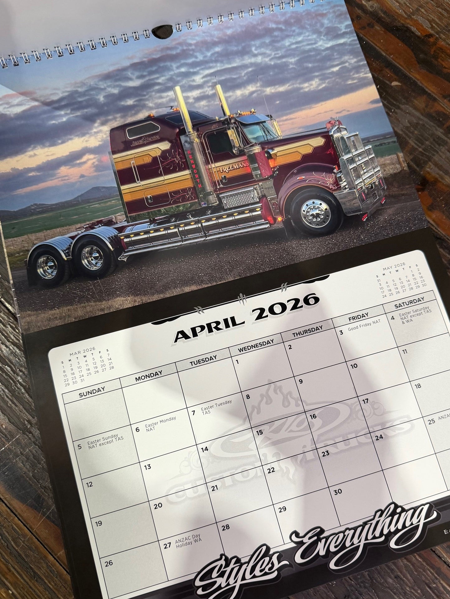 2026 Truck Calendar