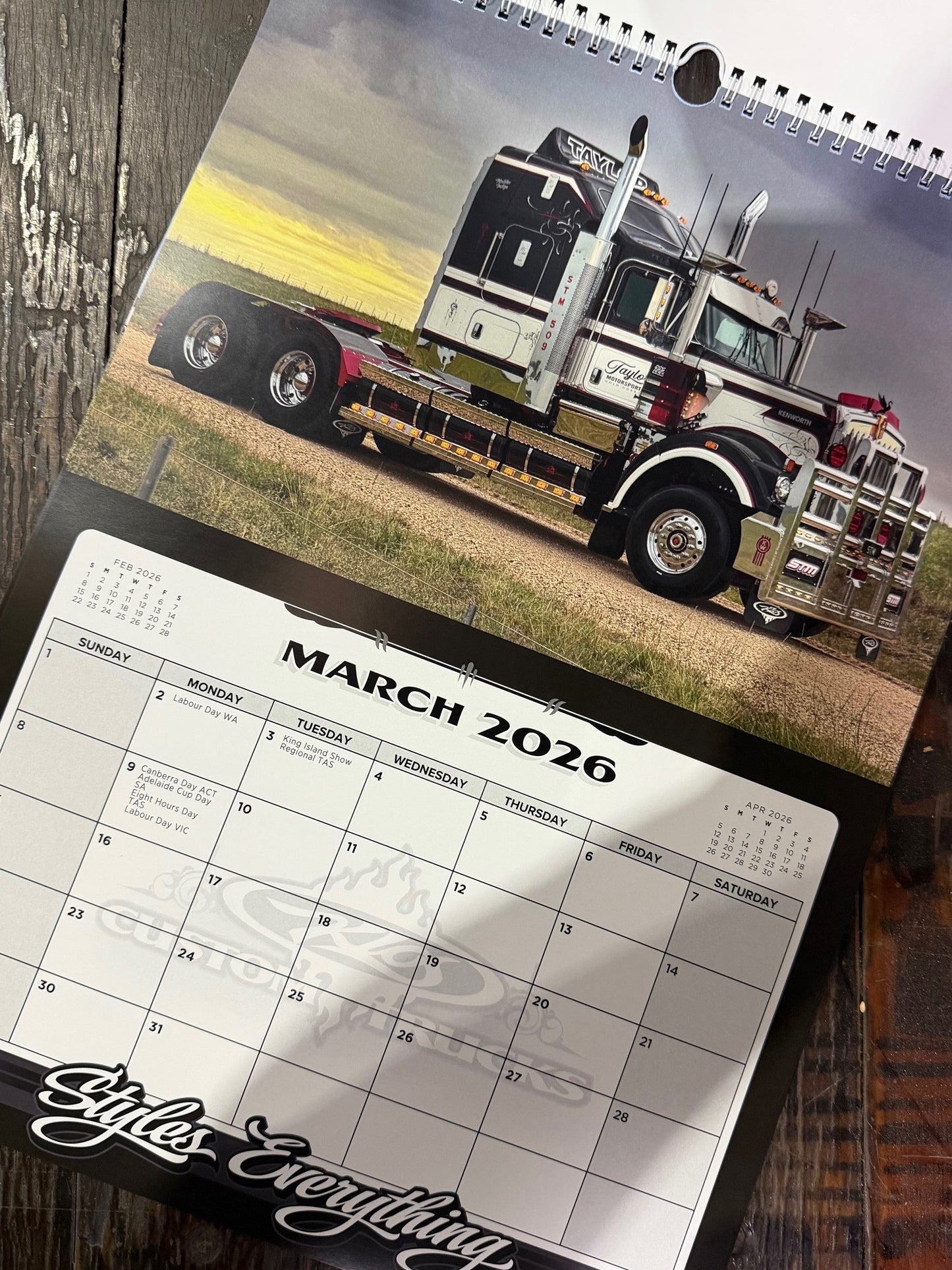 2026 Truck Calendar