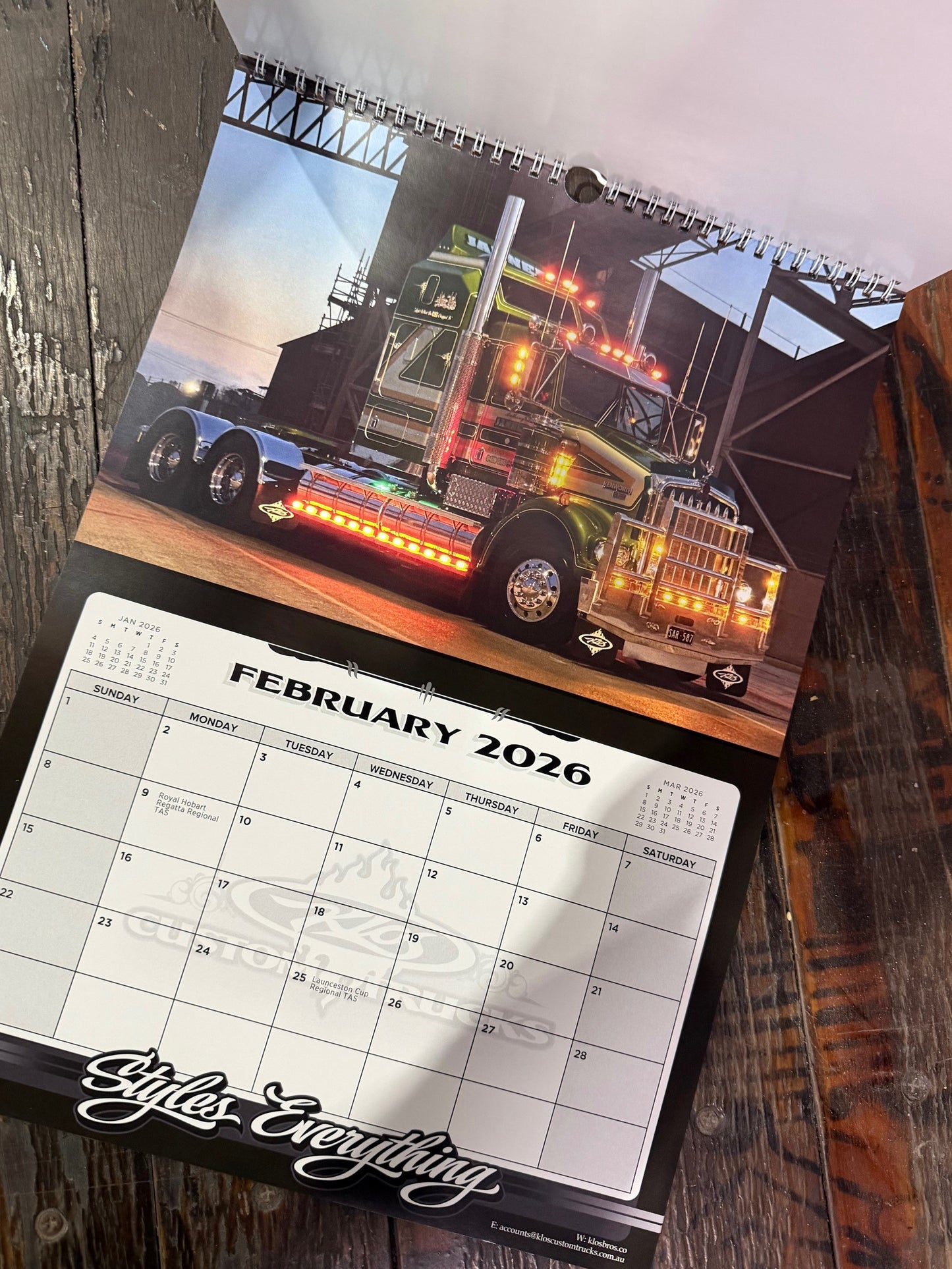 2026 Truck Calendar