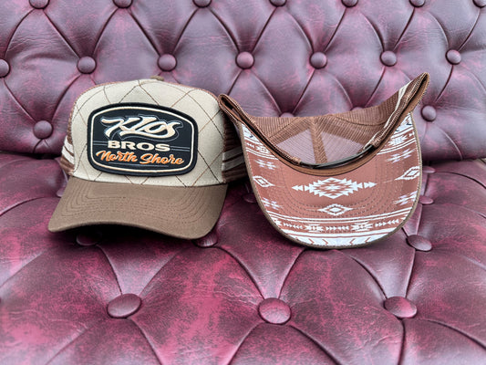 Klos Bros North Shore Cap - Parchment & Brown