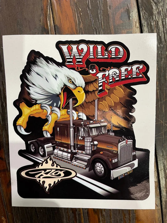 Large Sticker - Wild & Free